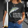 Komm Her Fischi Fischi Slogan Fishing T-Shirt Geschenke für Sie