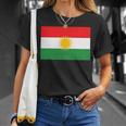 Kurdistan With Kurden Flag T-Shirt Geschenke für Sie