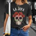 La Jefa Sugar Skullêtements Mexicain Dia De Los Muertos Dead T-Shirt Cadeaux pour elle