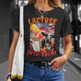 Lactose Intolerant Meme Intolleranza Al Lattosio Maglietta Regalos para ella