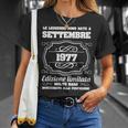 Leggende Son Nate Nel Settembre 1977 46 Compleanno Anni Maglietta Regalos para ella
