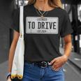 Licensed To Drive New Drivers License Est 2024 T-Shirt Gifts for Her