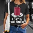 Lost In The Sauce Thanksgiving Dinner Cranberry Sauce T-Shirt Gifts for Her