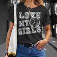 I Love My Girls Volleyball For Moms Dad & Coaches T-Shirt Gifts for Her