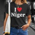 I Love Niger T-Shirt Geschenke für Sie