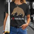 I Love Pangolins Carino Pangolino Maglietta Regalos para ella