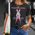 Lustiges Pumpernickel Damen Fitness Workout T-Shirt Geschenke für Sie