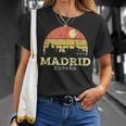 Madridintage Camisa De Horizontal City De Madrid Camiseta unisex Regalos para ella