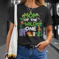 Mamma Del Wild One Zoo Keeper Compleanno Jungle Safari Maglietta Regalos para ella