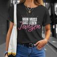 Man Muss Das Leben Tanzanz Women's Celebration Party Disco S T-Shirt Geschenke für Sie