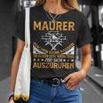 Maurer Masonermeister Bricklayer's T-Shirt Geschenke für Sie