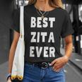 Migliore Miglior Zita Di Sempre Maglietta Regalos para ella