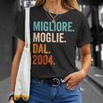 Migliore Moglie Dal 2004 Anni 20 Anniversario Matrimonio Maglietta Regalos para ella