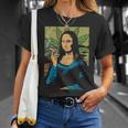 Mona Lisa Smoking A Joint Weed Cannabis Stoner T-Shirt Gifts for Her