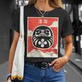 Muñeca Daruma Retro Japón Envejecido Y Budismo Zen Daruma Camiseta unisex Regalos para ella