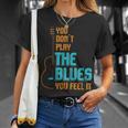 Musica Blues I Banda Musicale I Insegnante Di Chitarra Blues Maglietta Regalos para ella