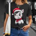 Niedlicher Weihnachtspferd-Comic T-Shirt Geschenke für Sie