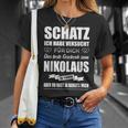 Nikolaus Für Sie Ehefrau Nikolaustag Für Him Ehemann Freund T-Shirt Geschenke für Sie