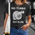 No Turbo No Fun Tuning Maglietta Regalos para ella