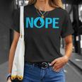 Nope Blue Magic Divertente Per Uomini Donne E Bambini Maglietta Regalos para ella