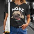 Nope PugPigro Divertente Bambini Donne Uomini Cane Amante Regalo Maglietta Regalos para ella