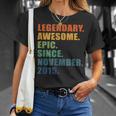Noviembre 2015 8º Cumpleaños Niños Niñas 8 Años Aniversario Camiseta unisex Regalos para ella