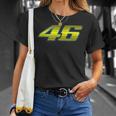 Number 46 Superbike Racing Number Maglietta Regalos para ella