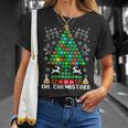Oh Chemistree Natale Chimica Chimica Scienza Tavola Maglietta Regalos para ella