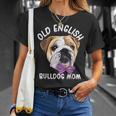 Old English Bulldog Mom Dog English Bulldog T-Shirt Geschenke für Sie