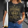 Ottobre 1965Intage Maglia 59 Compleanno Anni Uomo Donna Maglietta Regalos para ella