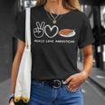 Pace Amore Arrosticini Retro Arrosticini Amante Cibo Amante Maglietta Regalos para ella