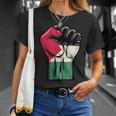 Palestine Flag Fist Palestine Flag T-Shirt Geschenke für Sie