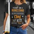 Pensionär Rente Bin Im Ruhestand 2023 2024 Pensioner T-Shirt Geschenke für Sie