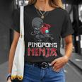 Pingpong Ninja Table Tennis Pingpong Player Maglietta Regalos para ella