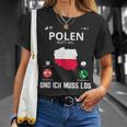 Polen Calls And I Must Go Poland Flag T-Shirt Geschenke für Sie