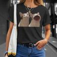 Popping Cat Meme Pop Cat Meme Maglietta Regalos para ella