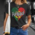 Portugal For Portuguese Heart Flag For Portugal T-Shirt Geschenke für Sie