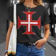 Portuguese Cross Of The Order Of Christ Cross Portugal T-Shirt Geschenke für Sie