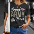 Proud Army Niece Army Graduation Niece Us Army Niece T-Shirt Gifts for Her