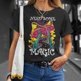 Psychedelic Forest Nature Psycho Funghi Shorros Psilocybin Maglietta Regalos para ella