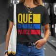 Qué Chimba Parce Colombia Flag Retro Vintage Colombian Slang T-Shirt Gifts for Her