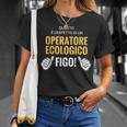 Questo È L'aspetto Di Un Operatore Ecologico Figo Maglietta Regalos para ella