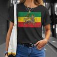 Rastafari Lion Of Judah Reggae Rasta Flag T-Shirt Geschenke für Sie