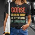 Regalo Corsica Uomo Il Mito La Leggenda Corsica La Corsica Maglietta Regalos para ella