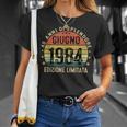 Regalo Uomo Anni 40 Compleanno Donna Annata Giugno 1984 Maglietta Regalos para ella