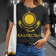 Republic Of Kazakhstan Qazaqstan Kazakhstan Kazakh Flag T-Shirt Geschenke für Sie