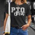 Retro Pto Crew Parent Teacher Organization Back To School T-Shirt Gifts for Her