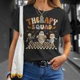 Retro Therapy Squad Slp Ot Pt Team Halloween Speech Physical T-Shirt Gifts for Her
