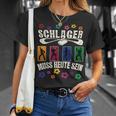 Retro Schlager Costume Outfit For Schlager Party T-Shirt Geschenke für Sie