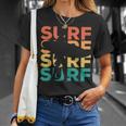 Retrointage Surfing For Surfer And Wave Rider T-Shirt Geschenke für Sie